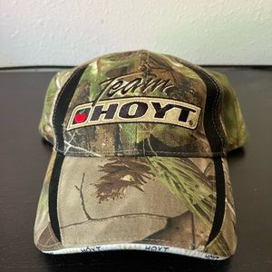 Team Hoyt Archery Camo Hat Adjustable Strap Realtree Camouflage Cap